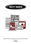 Tricity Bendix SB 422/423 User's Manual