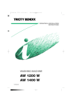 Tricity Bendix AW 1200 W User's Manual