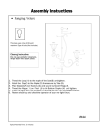 Triarch Hanging Fixture 33164 User's Manual