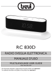 Trevi RC 830 D User's Manual