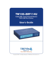 TRENDnet TW100-BRF114U User's Manual