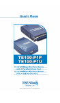 TRENDnet Server TE100-P1U User's Manual
