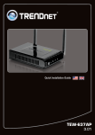 TRENDnet Router TEW-637AP User's Manual