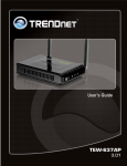 TRENDnet TEW-637AP User's Manual