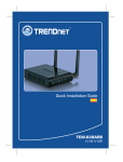 TRENDnet Network Hardware Wireless N Router Internet User's Manual