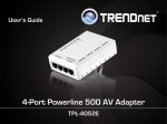 TRENDnet TPL-4052E User's Manual