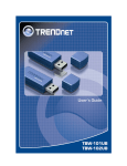 TRENDnet TBW-101UB User's Manual