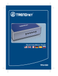 TRENDnet TFU-430 User's Manual