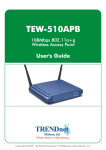 TRENDnet TEW-510APB User's Manual