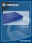 TRENDnet TW100-BRV324 User's Manual