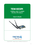 TRENDnet 108Mbps User's Manual