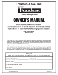 Traulsen RPP232L-FHS User's Manual