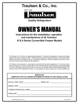 Traulsen G-Series User's Manual