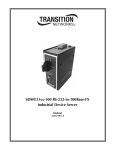 Transition Networks SDSFE31XX-100 User's Manual