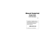 Transition Networks ETHERNET POCKET HUB 401 User's Manual