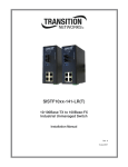 Transition Networks 10/100Base-TX User's Manual