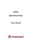 Transcend Information MP630 User's Manual