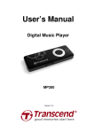 Transcend Information MP3 User's Manual