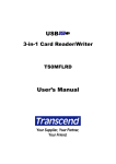 Transcend Information 3-in-1 User's Manual