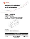 Trane Voyager Commercial 27.5 to 50 Tons Installation and Maintenance Manual