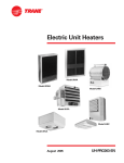 Trane Electric Unit Heaters Catalogue