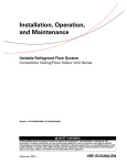 Trane Convertible Ceiling-Floor-Indoor Installation and Maintenance Manual