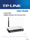 TP-Link TL-WA701ND V1 User Guide