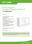 TP-Link TL-PA6010KIT Data Sheet