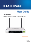 TP-Link TD-W8960N User's Manual