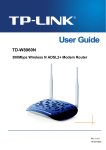 TP-Link TD-W8960N User's Manual
