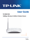 TP-Link TD-W8951ND V6 User Guide
