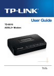 TP-Link TD-8616 V8 User Guide