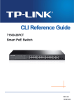 TP-Link T1500-28PCT (TL-SL2428P) CLI Reference Guide