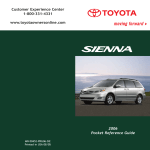 Toyota 00452-PRG06-SIE User's Manual