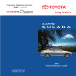 Toyota 00452-PRG07-SOL User's Manual