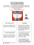 Town Food Service Equipment RM-50N User's Manual