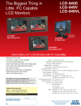Tote Vision LCD-840D User's Manual