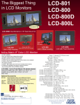 Tote Vision LCD-800D User's Manual