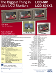 Tote Vision LCD- 501X3 User's Manual