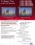 Tote Vision LCD-1901HDR User's Manual