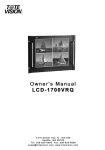 Tote Vision LCD-1700VRQ User's Manual