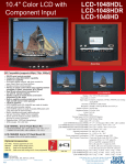 Tote Vision LCD-1048HD User's Manual