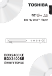 Toshiba BDX3400 User's Manual