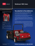 Toro Workman HDX Auto (07390) Sell Sheet