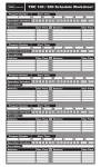 Toro 2-Wire Schedule Worksheet