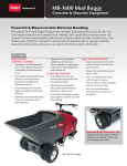 Toro MB-1600 Specifications