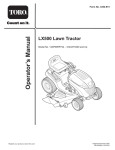 Toro LX500 User's Manual
