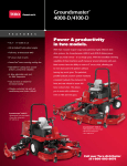 Toro 4100-D Product Literature