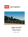 Toro Aqua-Traxx with the PBX Advantage Design Guide