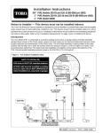 Toro 1" (2.5 cm) Pressure Vacuum Breaker (PVB) (53300) Installation and User's Guide